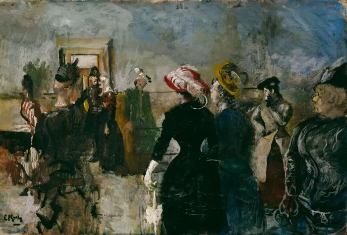 Framed Print : Albertine. Artist: Krohg, Christian (1852-1925) Framed Print : Albertine. Artist: Krohg, Christian (1852-1925)