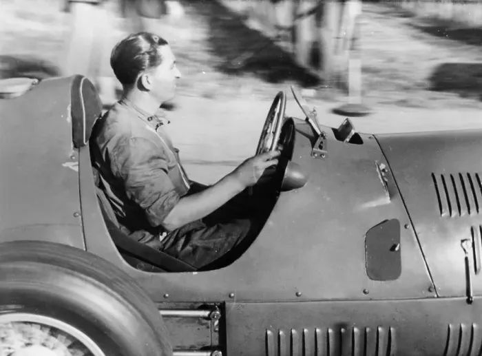 Framed Print : Alberto Ascari at the wheel of a racing car Framed Print : Alberto Ascari at the wheel of a racing car