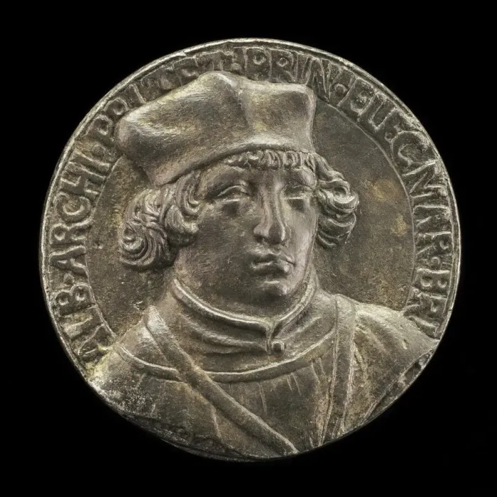 Framed Print : Albrecht of Brandenburg, 1490-1545, Cardinal 1518 [obverse], 16th century