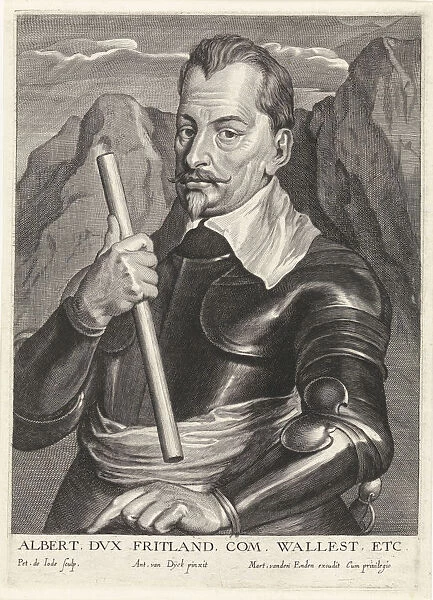 Albrecht von Wallenstein (1583-1634), c. 1630. Artist: Jode, Pieter I, de (1570-1634)