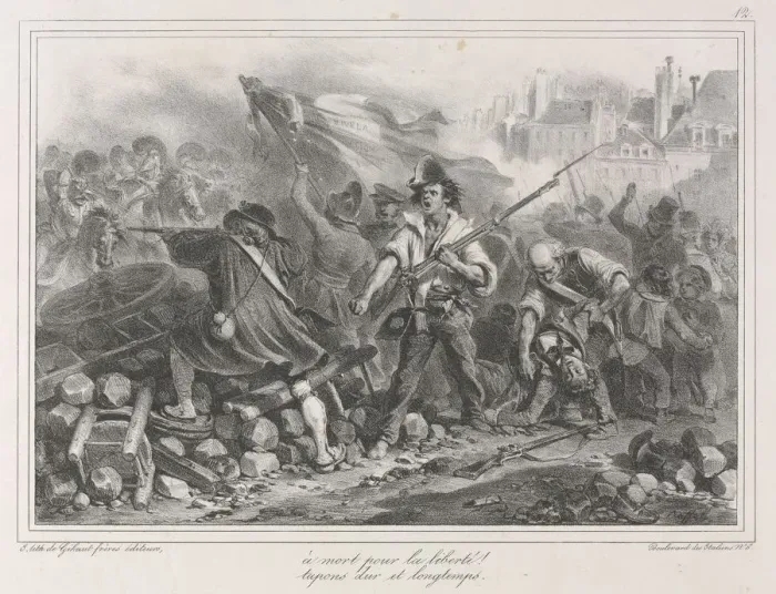 Framed Print : Album of 1831: Freedom or death!, 1831. Creator: Auguste Raffet (French, 1804-1860) Framed Print : Album of 1831: Freedom or death!, 1831. Creator: Auguste Raffet (French, 1804-1860)