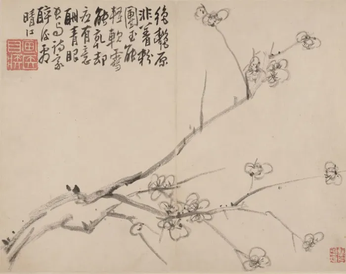 Framed Print : Album of Blossoming Plum, 1742. Creator: Li Fangying Framed Print : Album of Blossoming Plum, 1742. Creator: Li Fangying