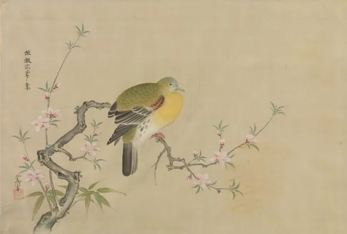 Framed Print : Album of Copies of Chinese Paintings, 17th century. Creator: Kano Yoboku Tsunenobu