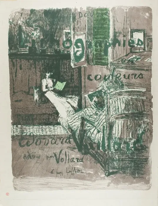 Framed Print : Album Cover for Landscapes and Interiors, 1899. Creator: Edouard Vuillard