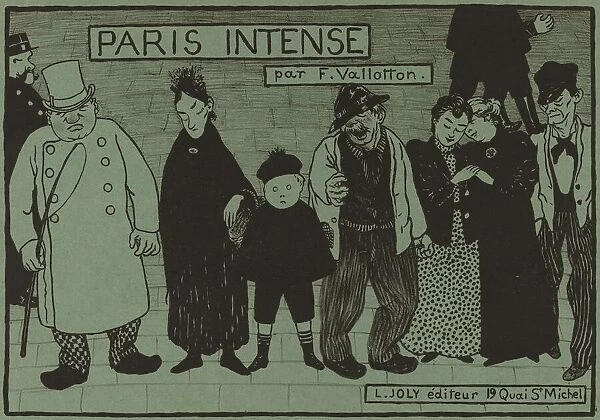 Album Cover for 'Paris Intense', 1894. Creator: Felix Vallotton