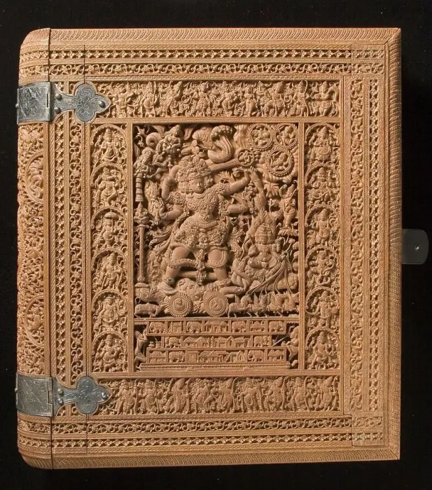Framed Print : Album Cover with Shiva as the Destroyer of the Three Cities of the Demons... c1875-c1900. Creator: N. Sivappa Framed Print : Album Cover with Shiva as the Destroyer of the Three Cities of the Demons... c1875-c1900. Creator: N. Sivappa