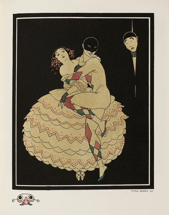 Framed Print : Album dédié à Tamar Karsavina, 1914. Creator: Barbier, George (1882-1932) Framed Print : Album dédié à Tamar Karsavina, 1914. Creator: Barbier, George (1882-1932)