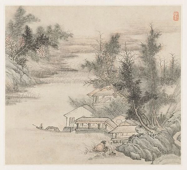 Album of Landscapes: Leaf 2, 1677. Creator: Wang Gai (Chinese, active c. 1677-1705)