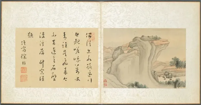 Framed Print : Album of Miscellaneous Subjects, Leaf 4, 1600s. Creator: Fan Qi (Chinese, 1616-aft 1694)
