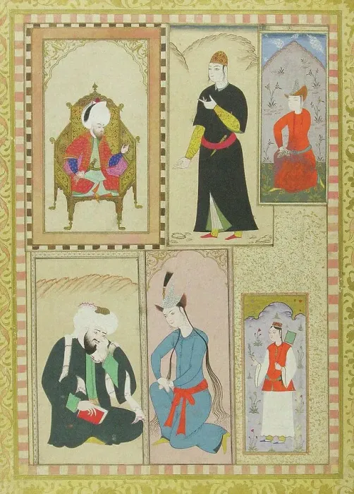 Framed Print : From the album Sultan Ahmed I. c.1616-1618. Creator: Turkish Master