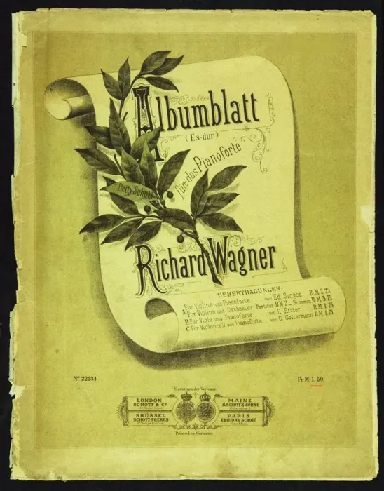 Framed Print : Albumblatt (Es-dur) fur das Pianoforte, Mainz, 1882, 1882