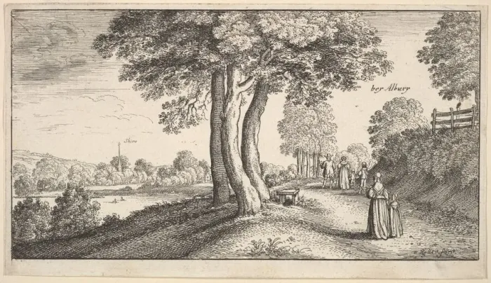 Framed Print : Albury, 1625-77. Creator: Wenceslaus Hollar Framed Print : Albury, 1625-77. Creator: Wenceslaus Hollar