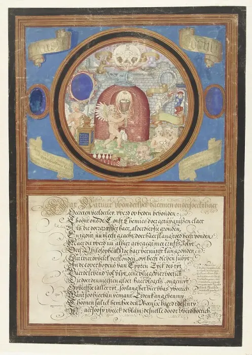 Framed Print : The Alchemy, 1606. Creator: Paulus de Kempenaer Framed Print : The Alchemy, 1606. Creator: Paulus de Kempenaer