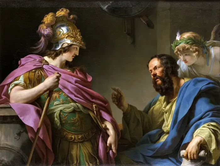 Framed Print : Alcibades Being Taught By Socrates, 1776. Creator: Vincent Framed Print : Alcibades Being Taught By Socrates, 1776. Creator: Vincent