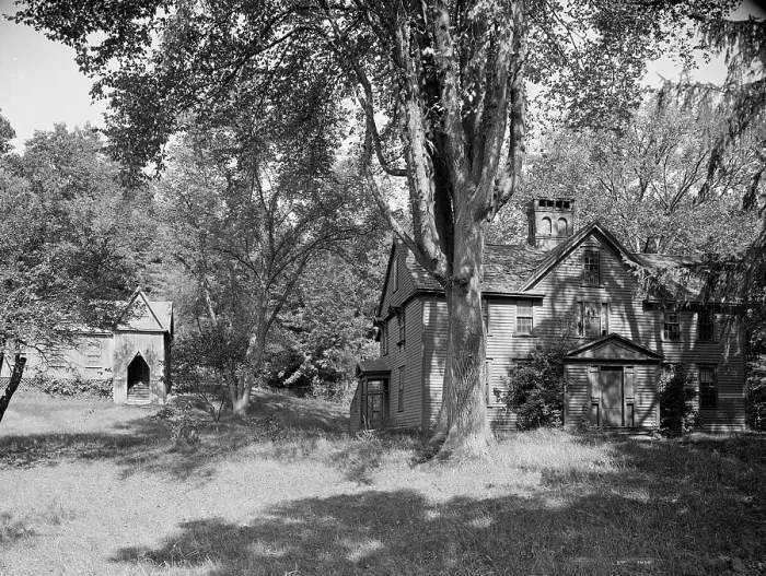 Framed Print : Alcott house [Orchard House] and School of Philosophy, Concord, Mass. between 1900 and 1906. Creator: Unknown