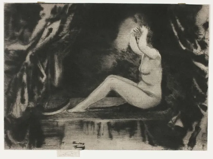 Framed Print : The Alcove, 1906. Creator: Theodore Roussel Framed Print : The Alcove, 1906. Creator: Theodore Roussel