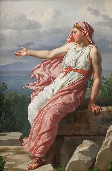 Alcyone's Farewell to her Husband, from Ovid's Metamorphoses, Song XI, 1813. Creator: CW Eckersberg