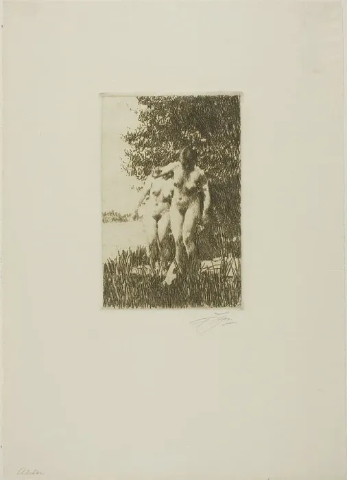 Framed Print : Alder, 1917. Creator: Anders Leonard Zorn Framed Print : Alder, 1917. Creator: Anders Leonard Zorn