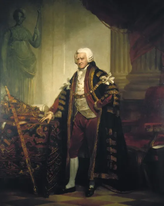 Framed Print : Alderman John Boydell, 1801. Artist: Sir William Beechey Framed Print : Alderman John Boydell, 1801. Artist: Sir William Beechey