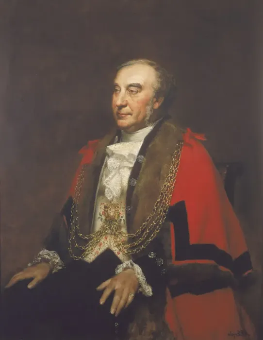Framed Print : Alderman William Lawrence, Sherif, c1849. Artist: Alfred Edward Emslie Framed Print : Alderman William Lawrence, Sherif, c1849. Artist: Alfred Edward Emslie