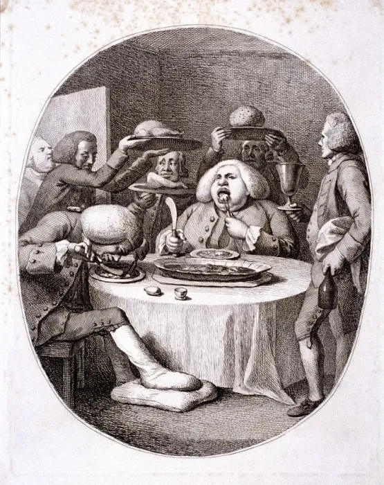 Framed Print : The aldermans dinner, 1775 Framed Print : The aldermans dinner, 1775