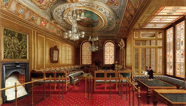 The Aldermens Court Room, Guildhall, City of London, 1886. Artist: William Griggs