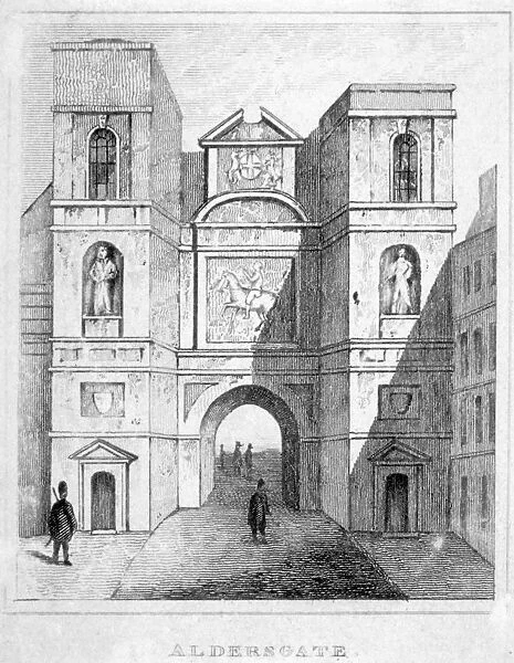 Aldersgate, City of London, 1800