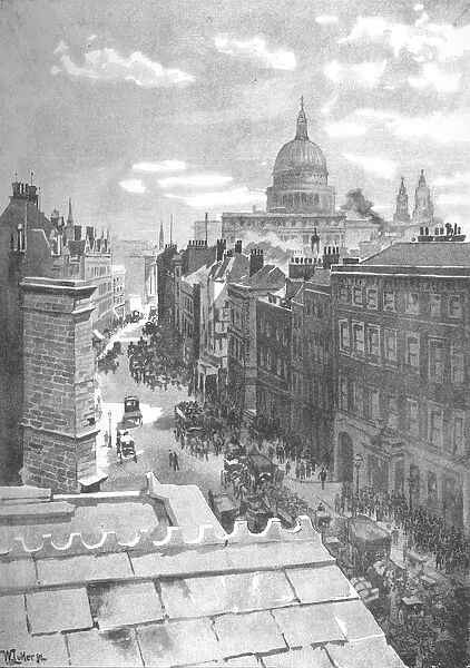 Aldersgate Street, 1891. Artist: William Luker