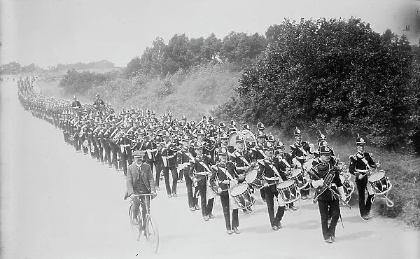Aldershot - recruits on practice hike, between c1910 and c1915. Creator: Bain News Service