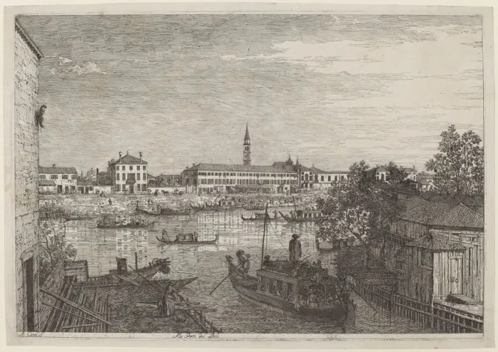 Framed Print : Ale Porte del Dolo, c. 1735 / 1746. Creator: Canaletto Framed Print : Ale Porte del Dolo, c. 1735 / 1746. Creator: Canaletto