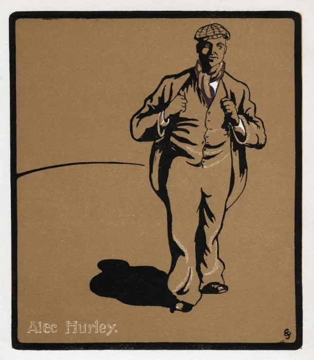 Framed Print : Alec Hurley (1871-1913), music hall star, late 19th century Framed Print : Alec Hurley (1871-1913), music hall star, late 19th century