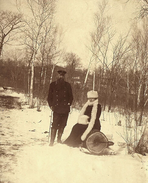 Aleksei Mikhailovich and Maria Tikhonovna. Parents of Mikhail Alekseevich Pavlov, 1900. Creator: Unknown