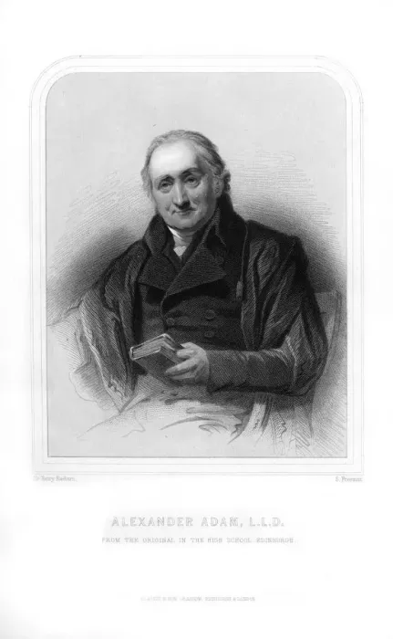 Framed Print : Alexander Adam, Scottish teacher and writer on Roman antiquities, (1870). Artist:s Freeman Framed Print : Alexander Adam, Scottish teacher and writer on Roman antiquities, (1870). Artist:s Freeman
