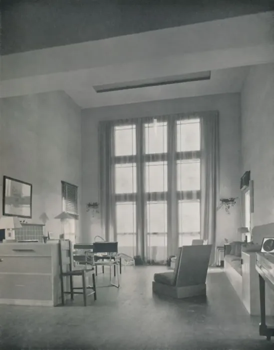 Framed Print : Alexander B. Trowbridge - Interior of the summer cottage built for Mr. L. Corrin Strong, 1933 Framed Print : Alexander B. Trowbridge - Interior of the summer cottage built for Mr. L. Corrin Strong, 1933