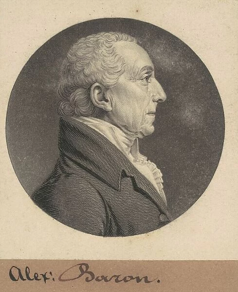 Alexander Baron, 1808. Creator: Charles Balthazar Julien Févret de Saint-Mémin