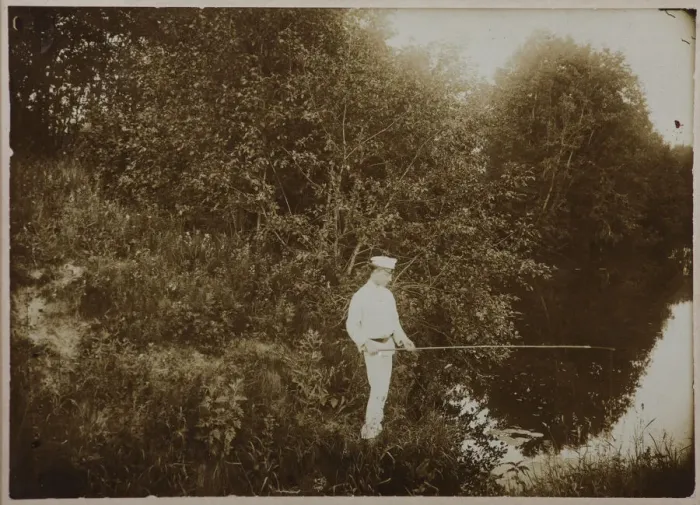 Framed Print : Alexander Blok Fishing. Shakhmatovo, 1894 Framed Print : Alexander Blok Fishing. Shakhmatovo, 1894