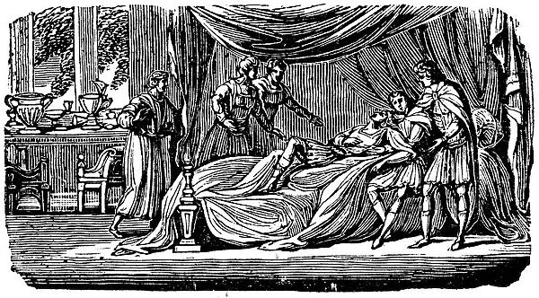 Alexander the Great (356-323 BC) on his deathbed, 1830