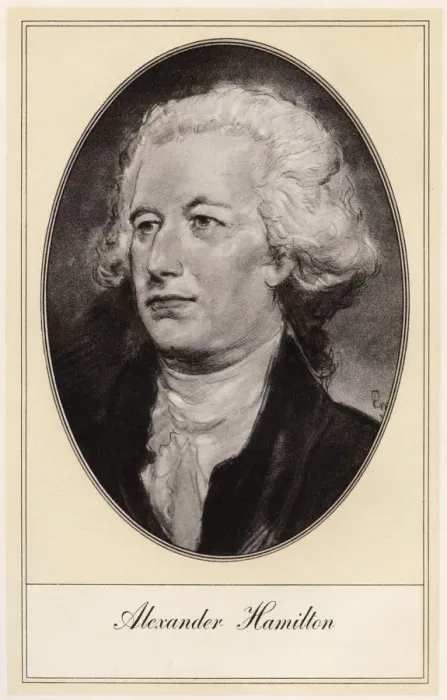 Framed Print : Alexander Hamilton, American politician, (early 20th century). Artist: Gordon Ross Framed Print : Alexander Hamilton, American politician, (early 20th century). Artist: Gordon Ross
