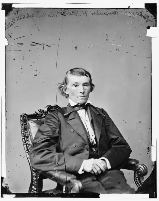 Framed Print : Alexander Hamilton Stephens of Georgia, Vice Pres. of Confederacy, between 1865 and 1880. Creator: Unknown Framed Print : Alexander Hamilton Stephens of Georgia, Vice Pres. of Confederacy, between 1865 and 1880. Creator: Unknown