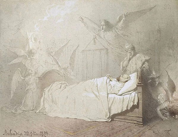 Alexander III on his Deathbed Surrounded by Angels, 1895