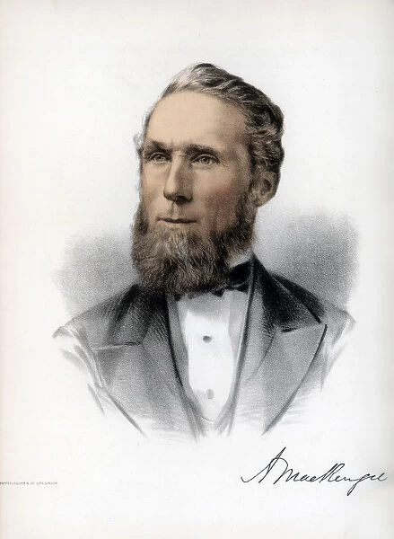 Alexander Mackenzie, second Prime Minister of Canada, c1890. Artist: Cassell, Petter & Galpin