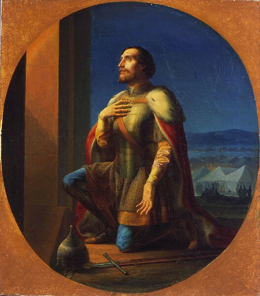 Alexander Nevsky, Grand Prince of Novgorod and Vladimir, 1855. Artist: Pyotr Shamshin