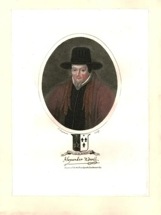 Framed Print : Alexander Nowell, (1819). Creator: J Chapman Framed Print : Alexander Nowell, (1819). Creator: J Chapman