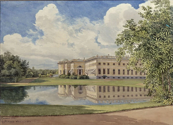 The Alexander Palace in Tsarskoye Selo, 1831. Artist: Reutern, Gerhard Wilhelm, von (1794-1865)