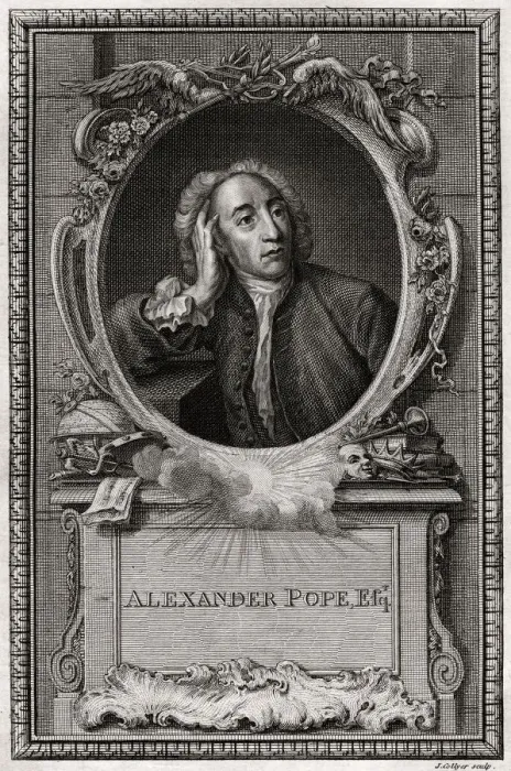 Framed Print : Alexander Pope, 1774. Artist: J Collyer Framed Print : Alexander Pope, 1774. Artist: J Collyer