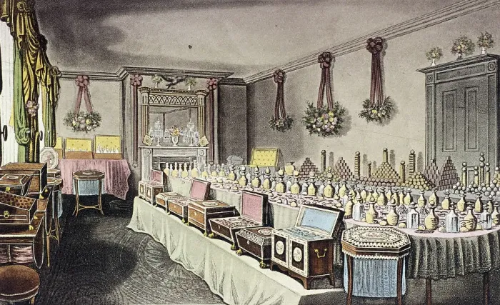 Framed Print : Alexander Rosss Ornamental Hair and Perfumery Warehouse, Bishopsgate, London, 1816 Framed Print : Alexander Rosss Ornamental Hair and Perfumery Warehouse, Bishopsgate, London, 1816