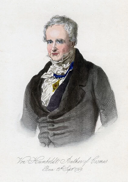 Alexander von Humboldt, Prussian naturalist and explorer, (c19th century)