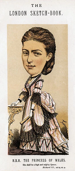 Alexandra of Denmark, Princess of Wales, 1874. Artist: Faustin