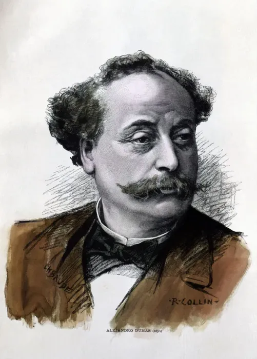 Framed Print : Alexandre Dumas (son) (1824-1896), French writer, 1895 engraving Framed Print : Alexandre Dumas (son) (1824-1896), French writer, 1895 engraving