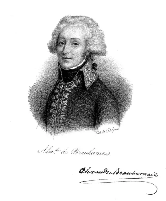 Framed Print : Alexandre, Vicomte de Beauharnais (1760-1794), French soldier. Artist: Delpech Framed Print : Alexandre, Vicomte de Beauharnais (1760-1794), French soldier. Artist: Delpech